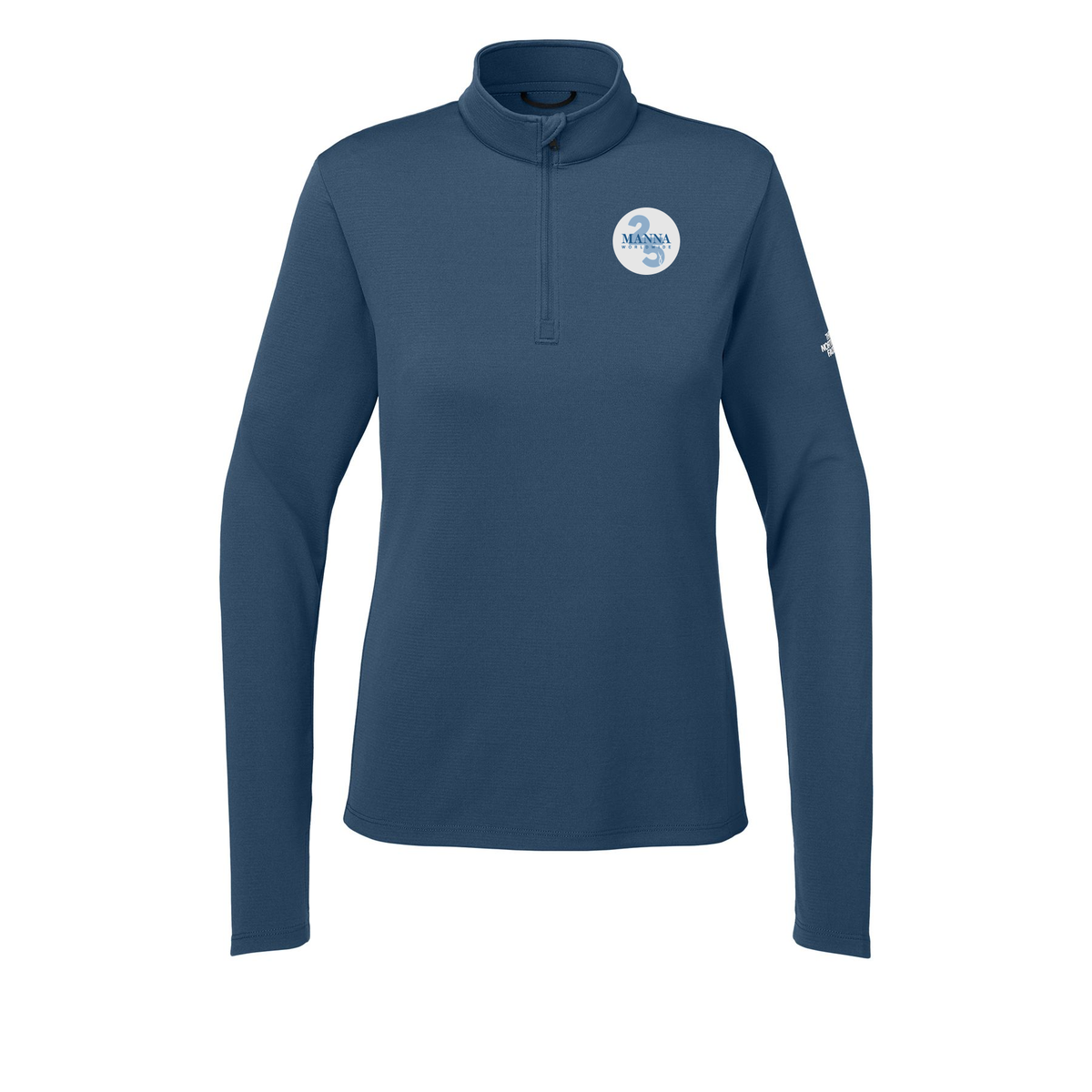 mannaworldwide-the-north-face-womens-ambition-14-zip-embroidery-leftchest-NF0A8ENQ-shadyblue-flat-front
