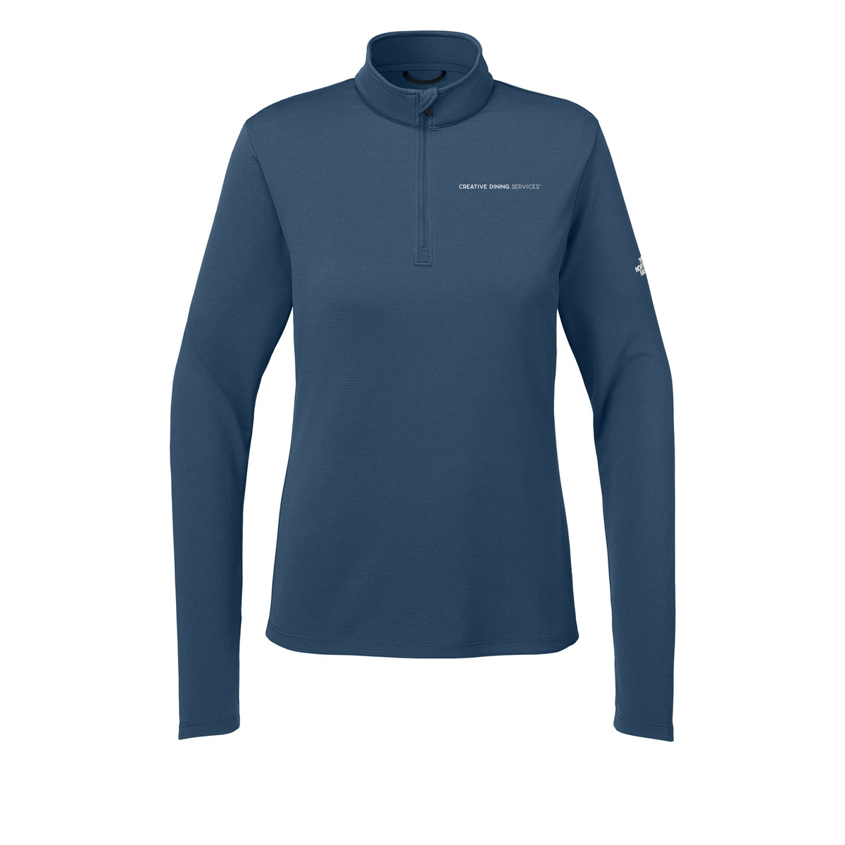creativedining-the-north-face-womens-ambition-14-zip-embroidery-leftchest-NF0A8ENQ-shadyblue-flat-front
