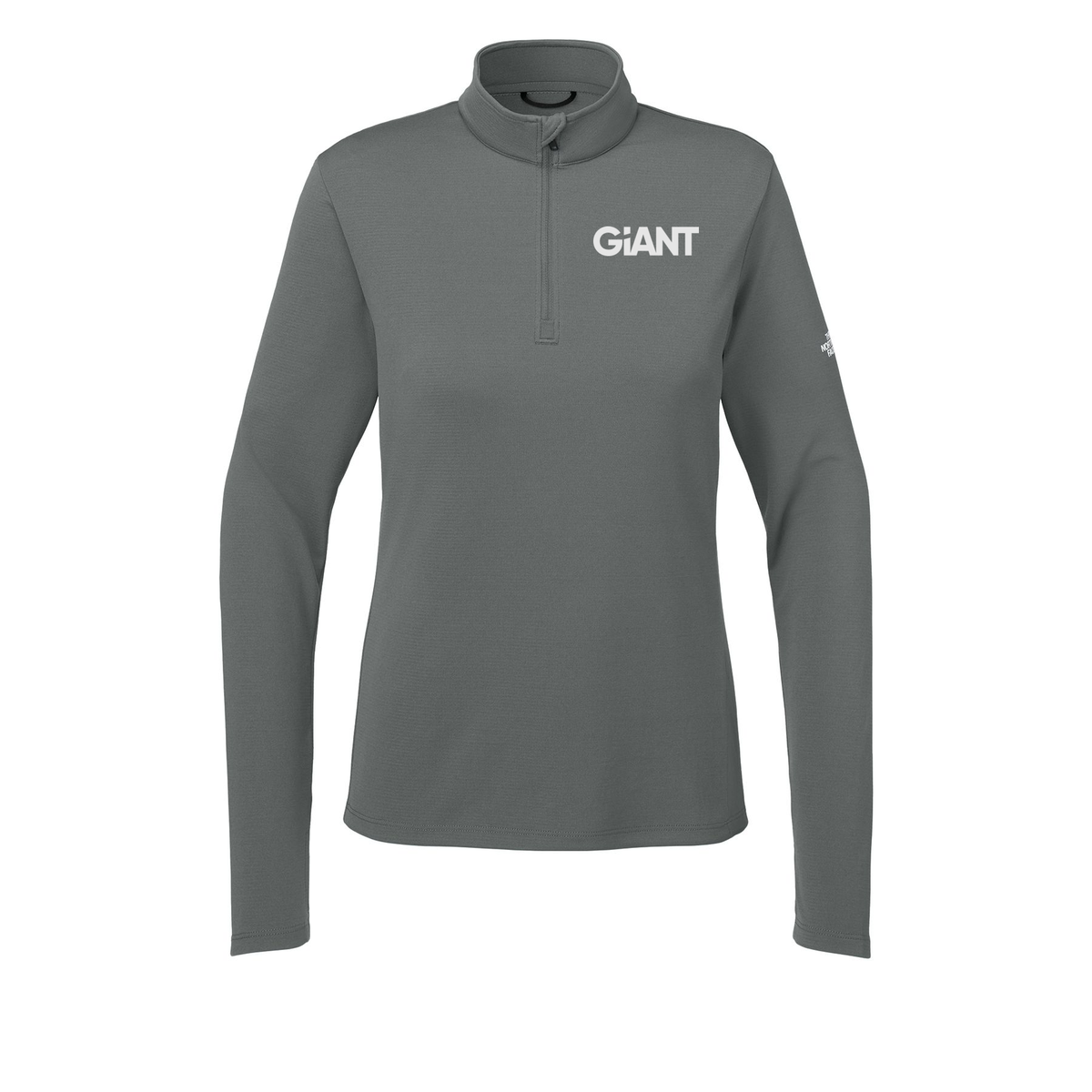 giantworldwide-the-north-face-womens-ambition-14-zip-embroidery-leftchest-NF0A8ENQ-smokedpearlgrey-flat-front