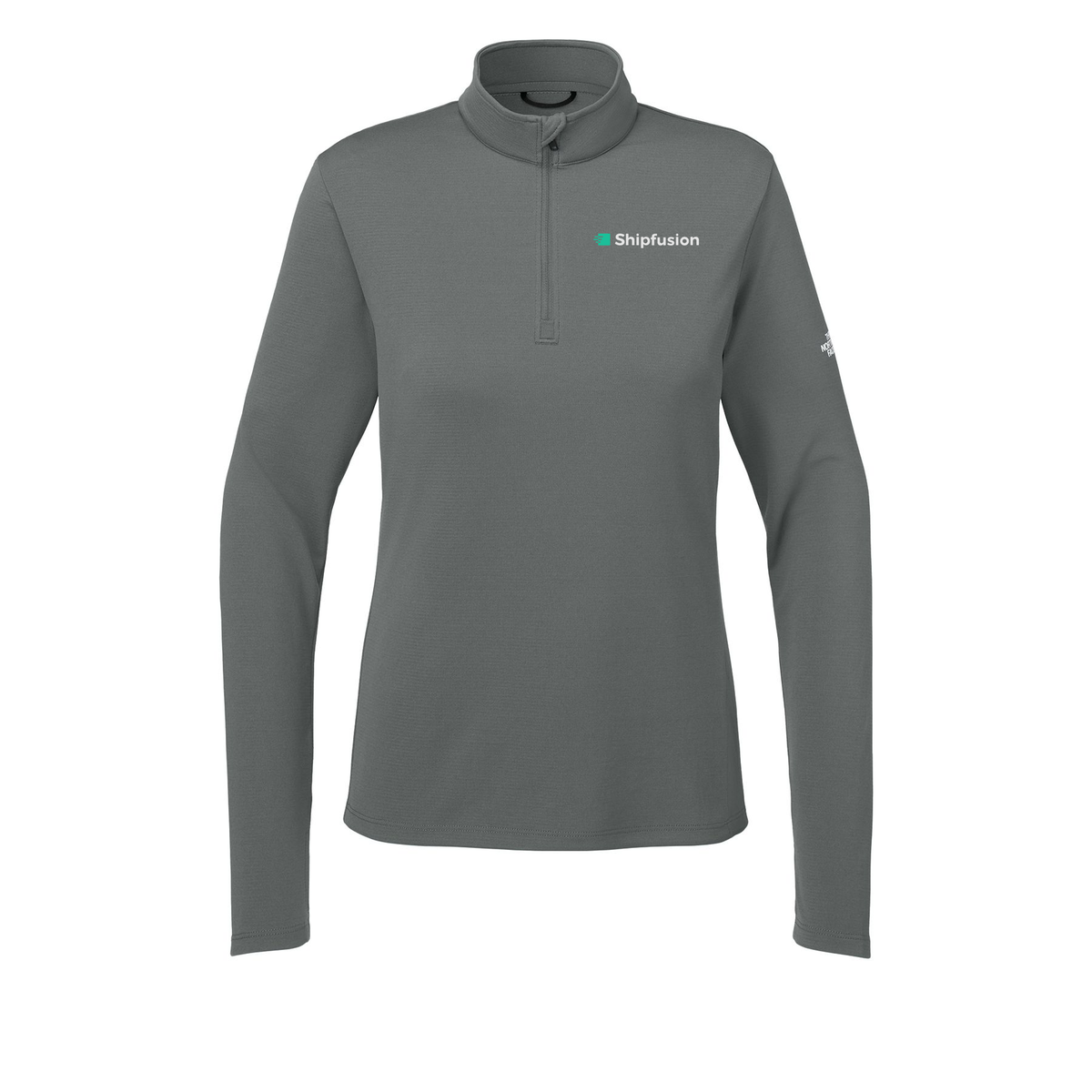 shipfusion-the-north-face-womens-ambition-14-zip-embroidery-leftchest-NF0A8ENQ-smokedpearlgrey-flat-front