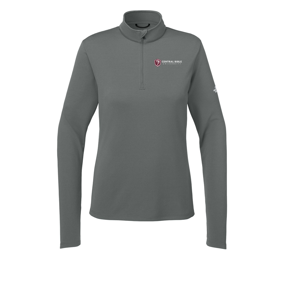 centralbible-the-north-face-womens-ambition-14-zip-embroidery-leftchest-NF0A8ENQ-smokedpearlgrey-flat-front
