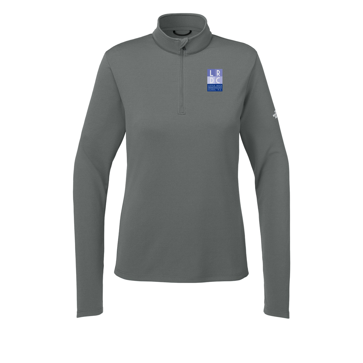 littlerockdermatology-the-north-face-womens-ambition-14-zip-embroidery-leftchest-NF0A8ENQ-smokedpearlgrey-flat-front