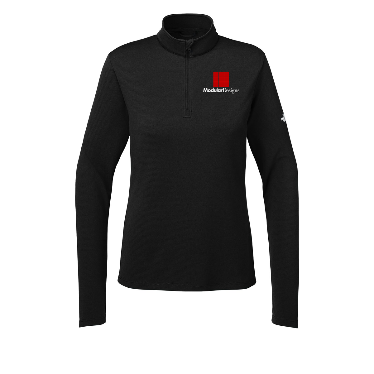 modulardesignsflooring-the-north-face-womens-ambition-14-zip-embroidery-leftchest-NF0A8ENQ-tnfblack-flat-front
