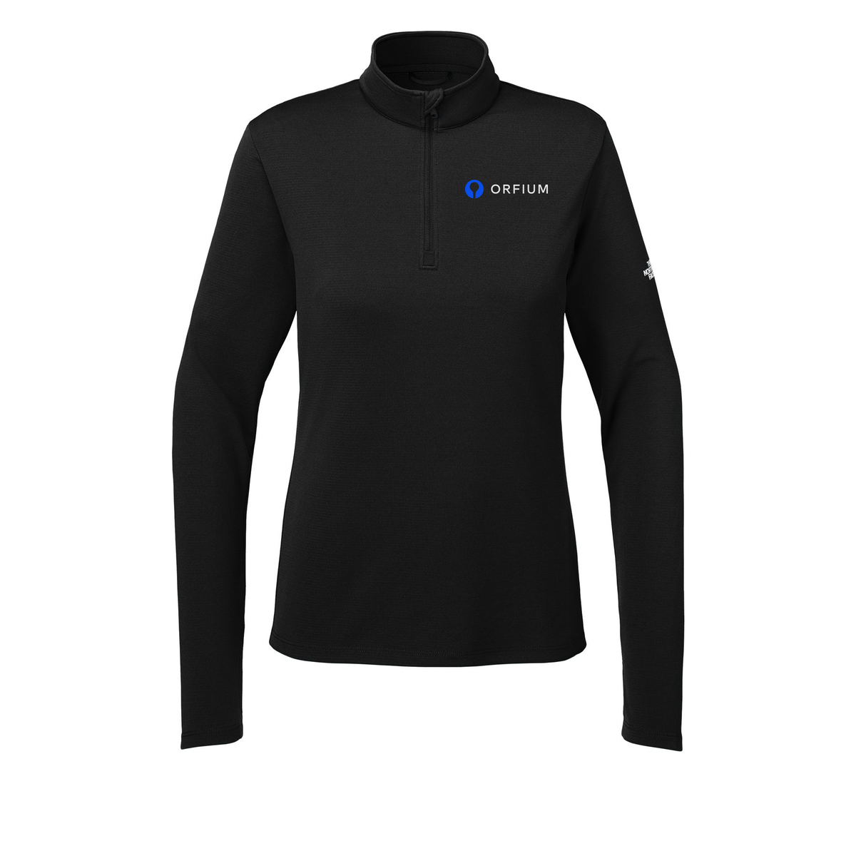 orfium-the-north-face-womens-ambition-14-zip-embroidery-leftchest-NF0A8ENQ-tnfblack-flat-front