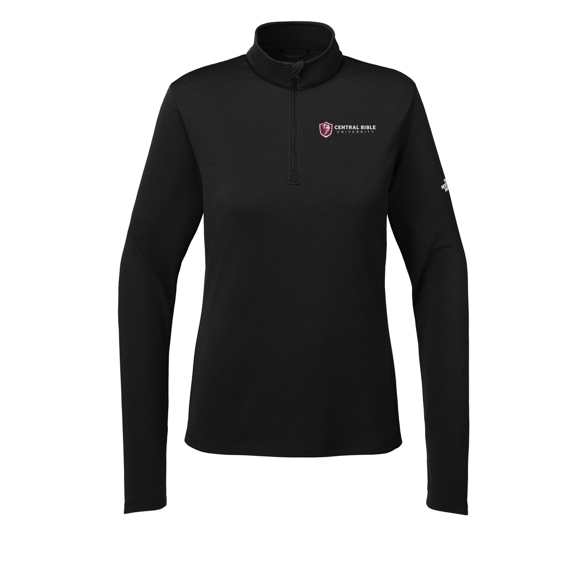 centralbible-the-north-face-womens-ambition-14-zip-embroidery-leftchest-NF0A8ENQ-tnfblack-flat-front