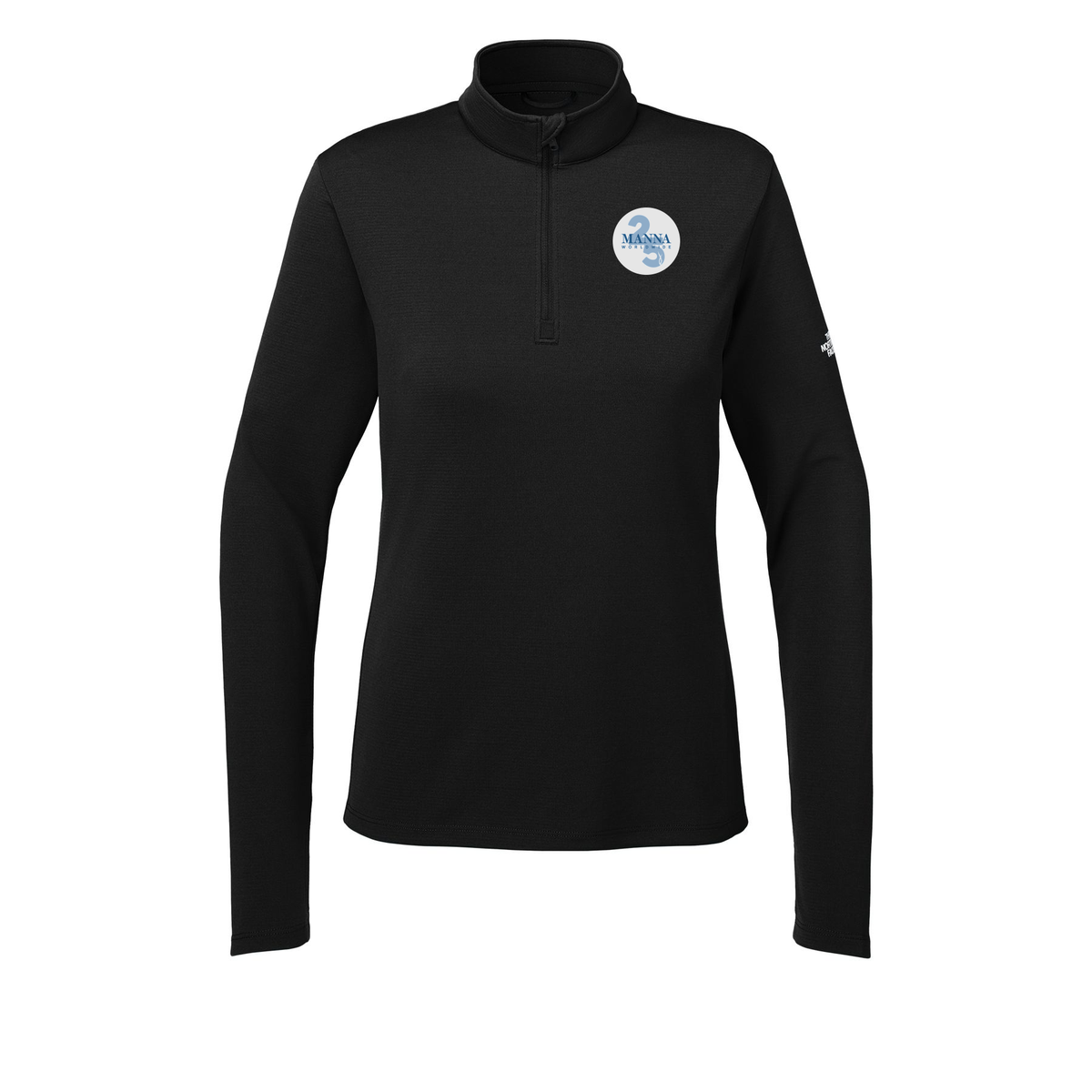 mannaworldwide-the-north-face-womens-ambition-14-zip-embroidery-leftchest-NF0A8ENQ-tnfblack-flat-front