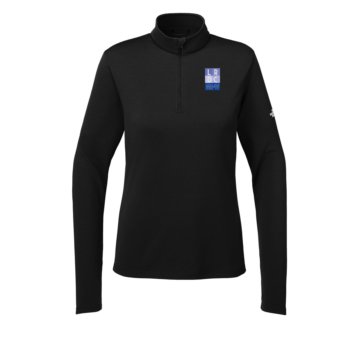 littlerockdermatology-the-north-face-womens-ambition-14-zip-embroidery-leftchest-NF0A8ENQ-tnfblack-flat-front