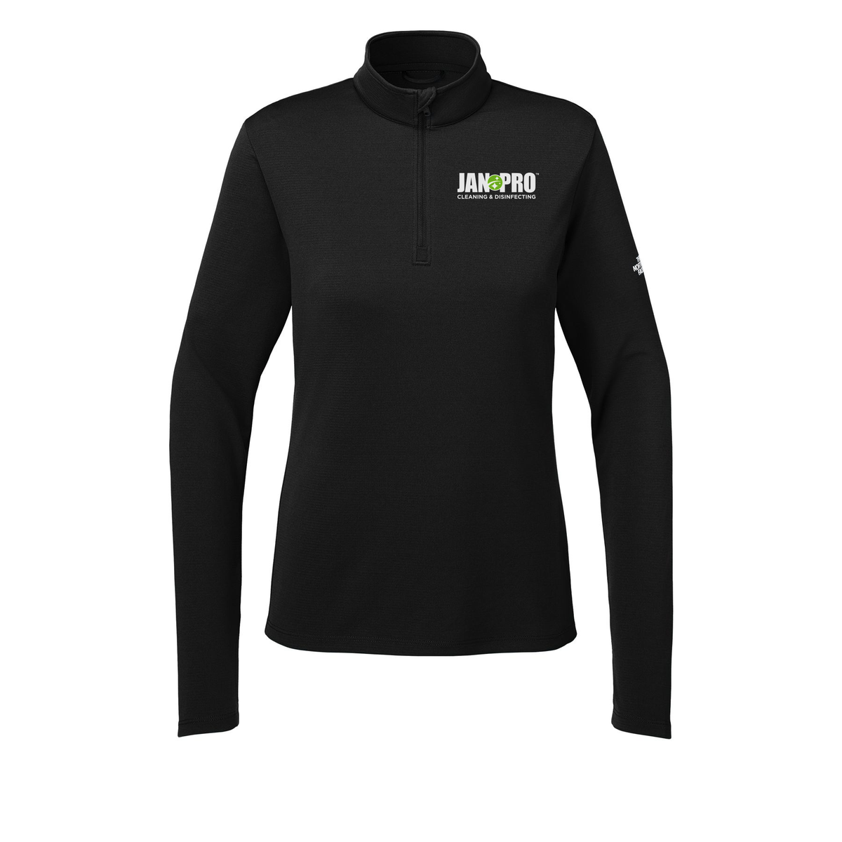 jan-pro-the-north-face-womens-ambition-14-zip-embroidery-leftchest-NF0A8ENQ-tnfblack-flat-front