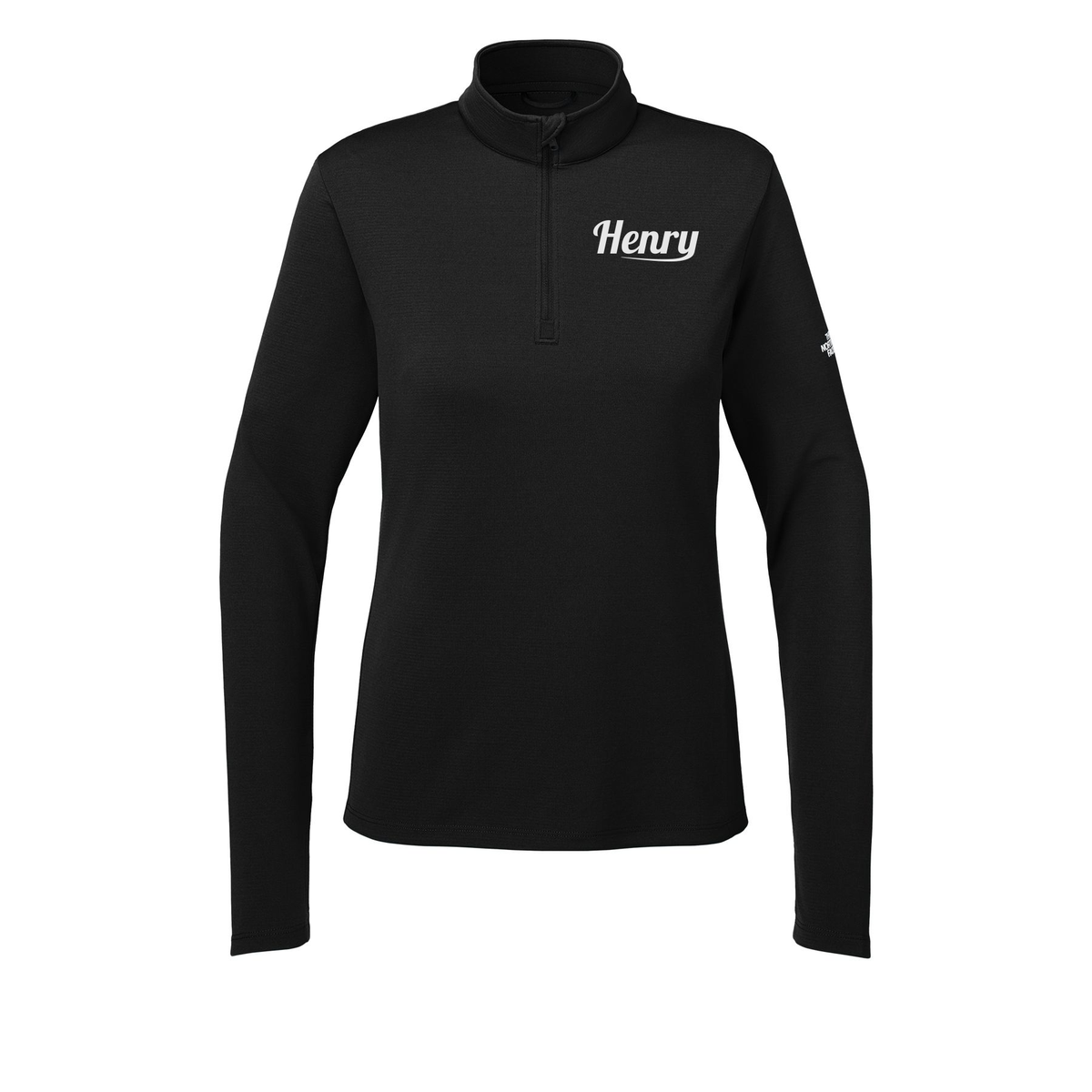 henrymeds-the-north-face-womens-ambition-14-zip-embroidery-leftchest-NF0A8ENQ-tnfblack-flat-front