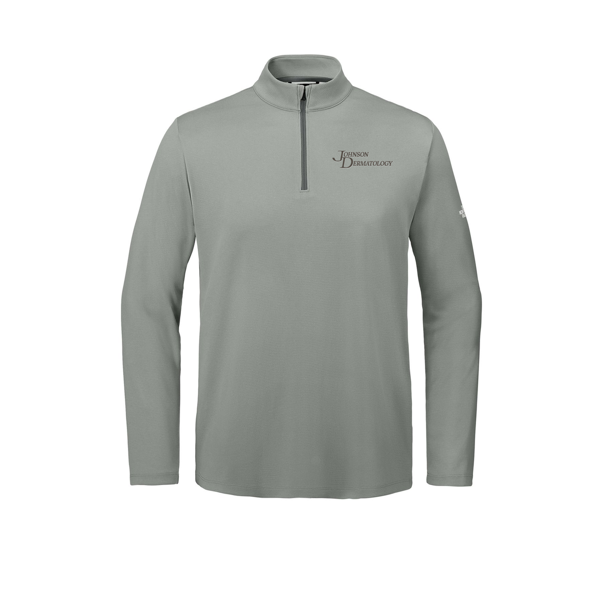 johnsondermatology-the-north-face-ambition-14-zip-embroidery-leftchest-NF0A8ENR-meldgreyheather-flat-front