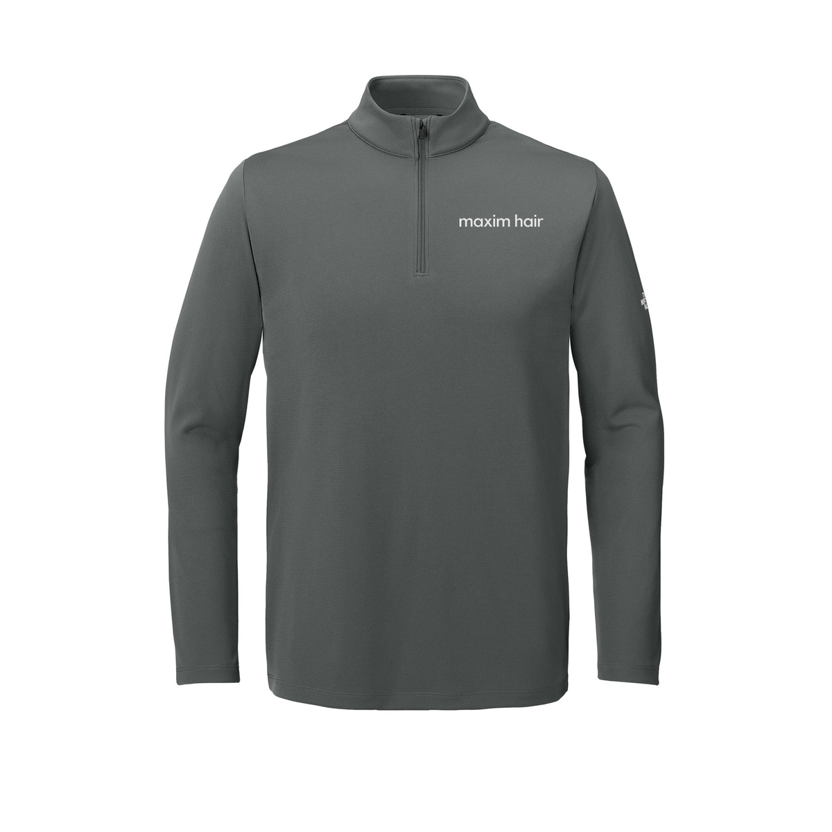 maximhairrestoration-the-north-face-ambition-14-zip-embroidery-leftchest-NF0A8ENR-smokedpearlgrey-flat-front