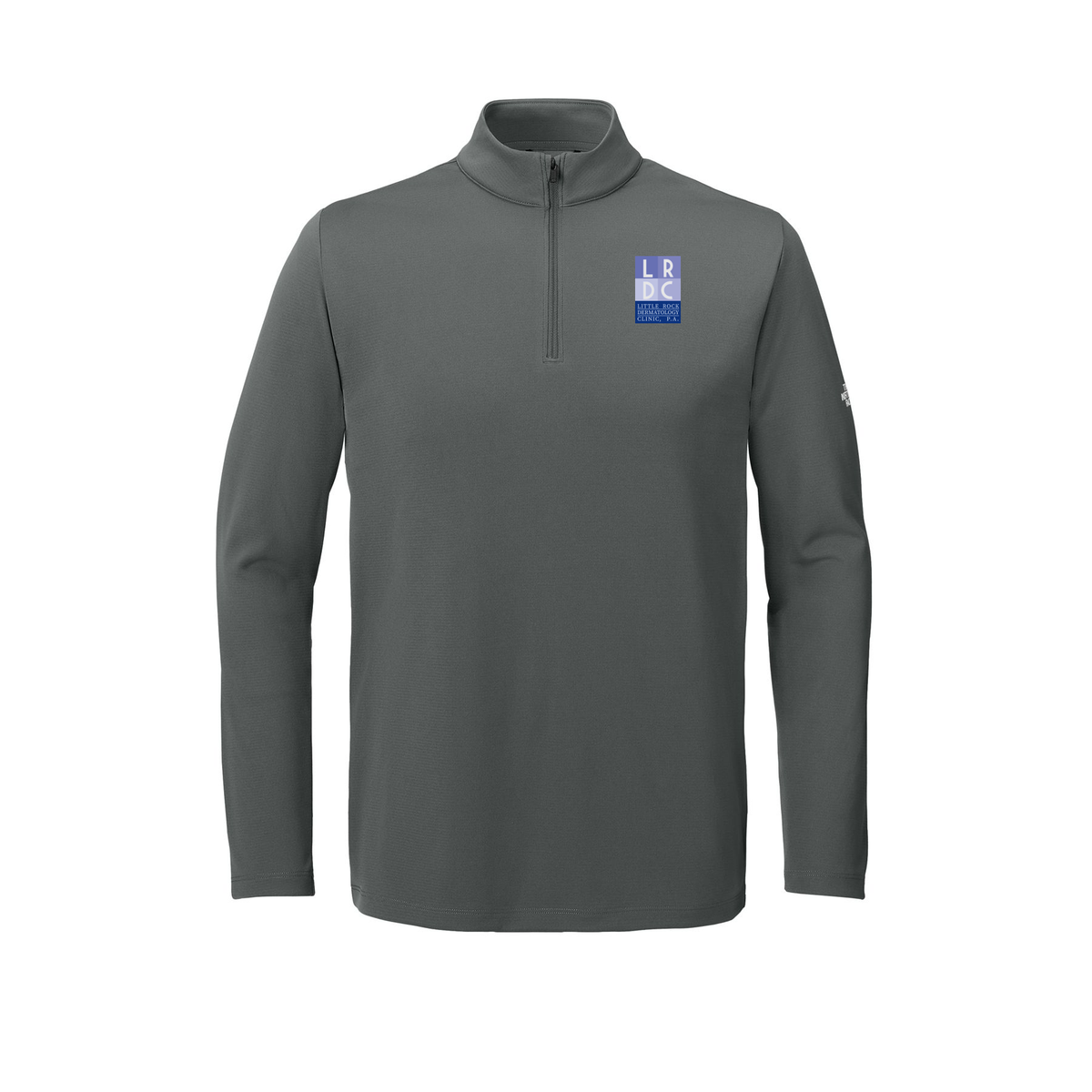 littlerockdermatology-the-north-face-ambition-14-zip-embroidery-leftchest-NF0A8ENR-smokedpearlgrey-flat-front