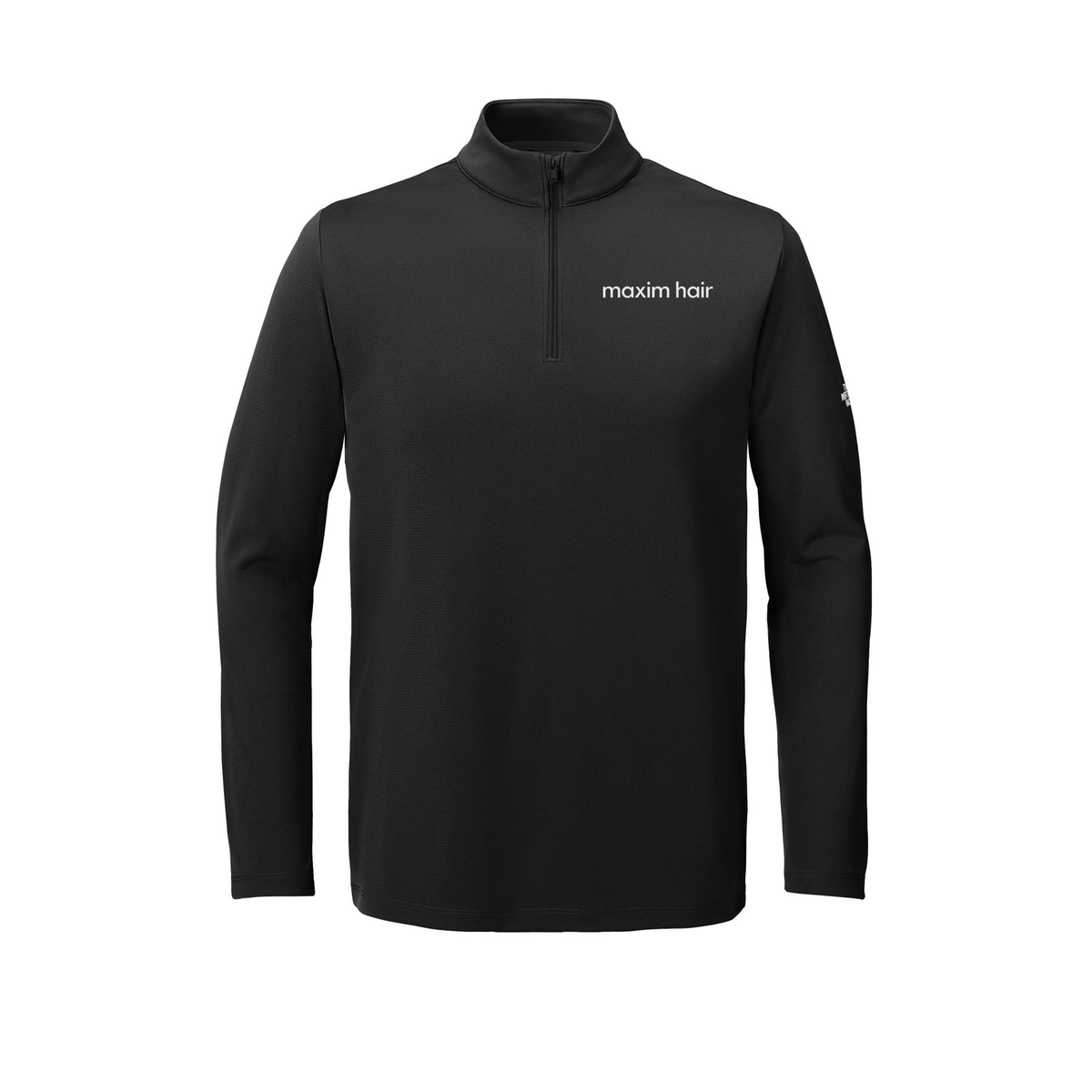 maximhairrestoration-the-north-face-ambition-14-zip-embroidery-leftchest-NF0A8ENR-tnfblack-flat-front
