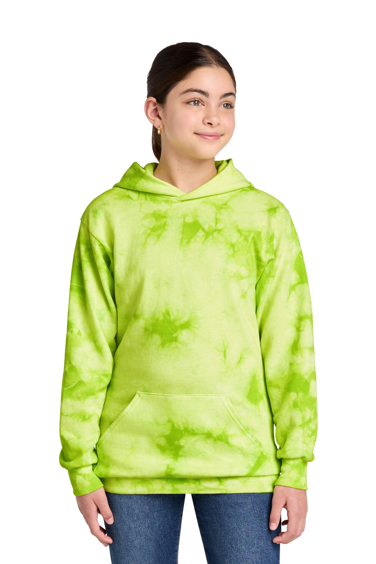 Port & Co® Youth Crystal Tie-Dye Pullover Hoodie PC144Y