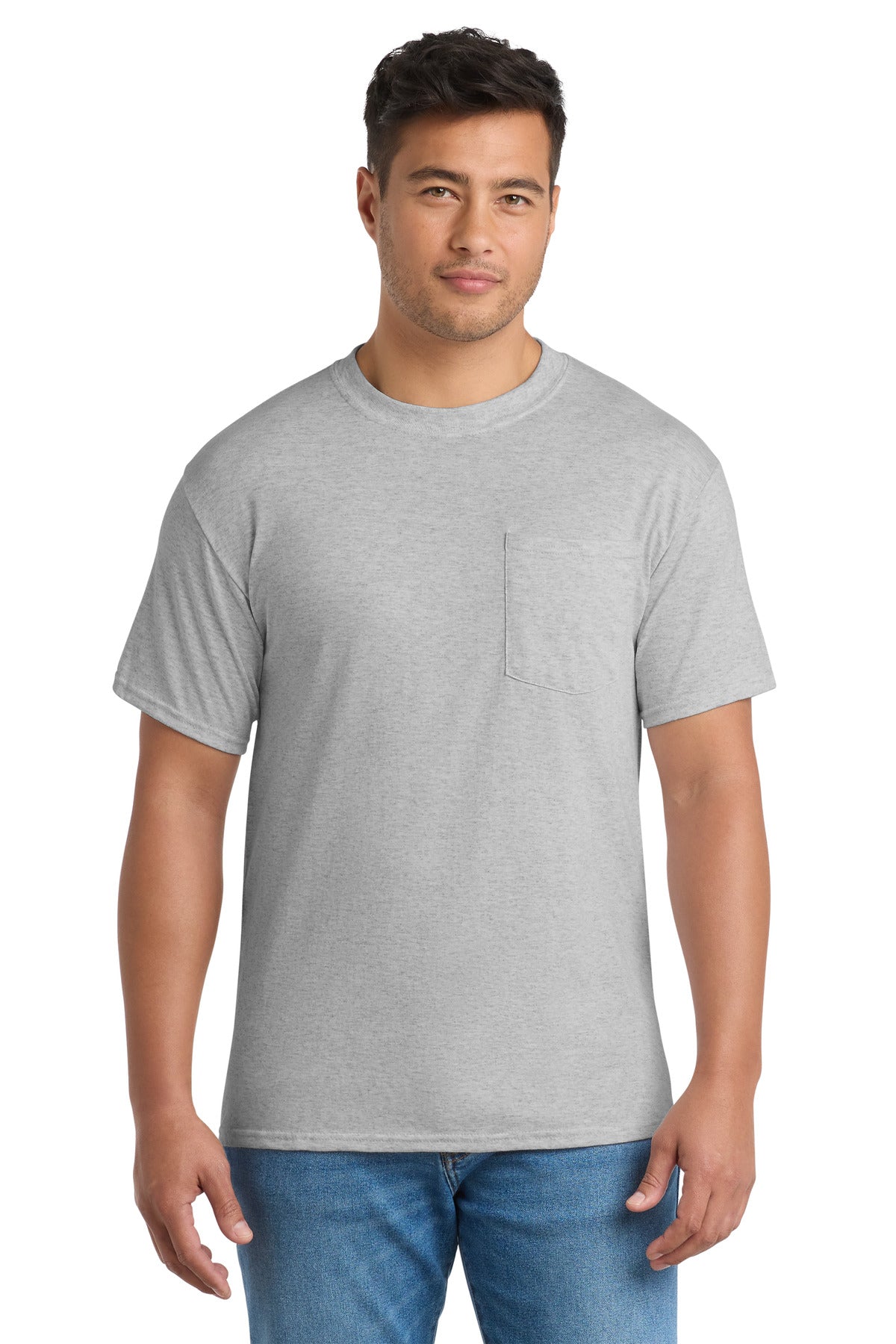 Port & Co® Tall Core Blend Pocket Tee. PC55PT