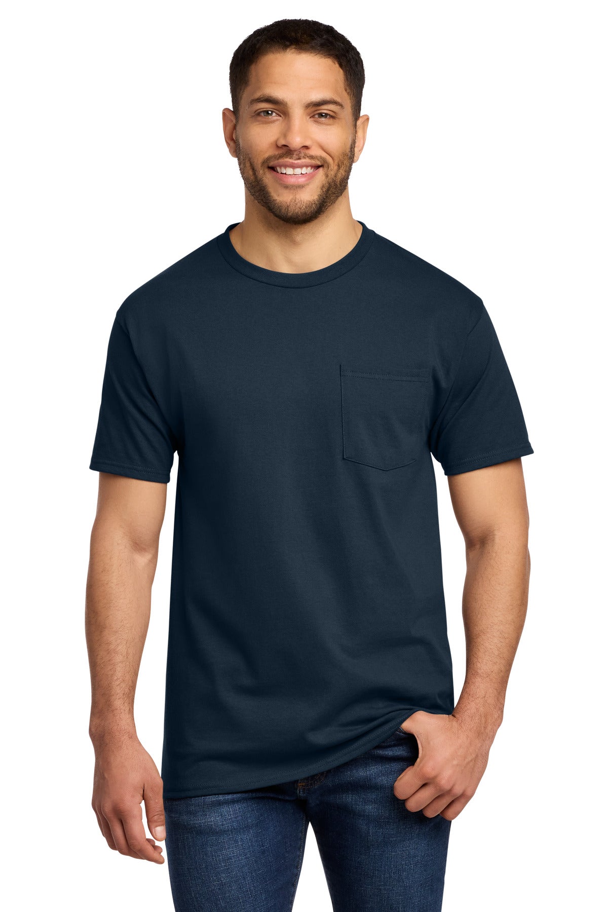 Port & Co® Tall Essential Pocket Tee. PC61PT