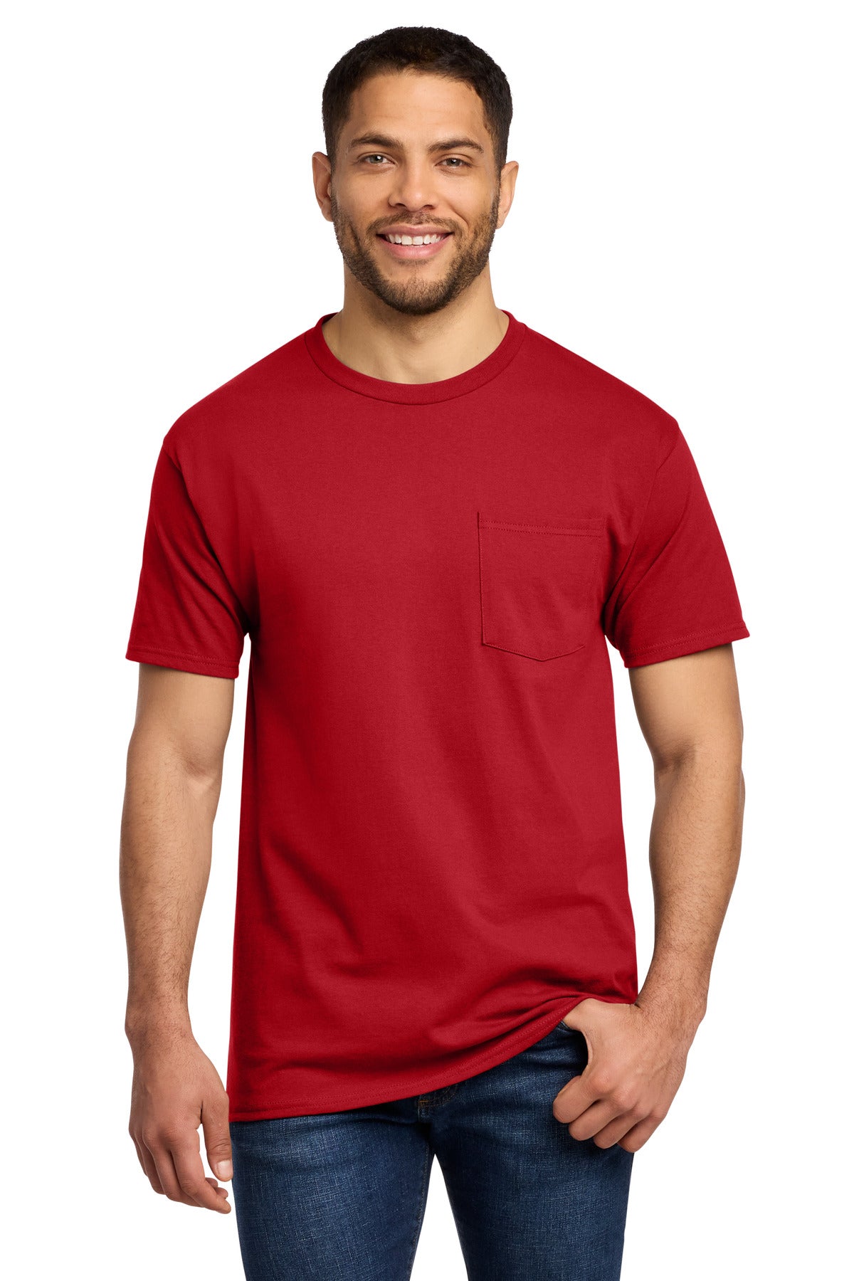 Port & Co® Essential Pocket Tee. PC61P