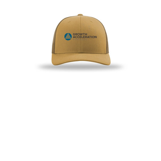 growthaccelerationpartners-richardson-trucker-cap-embroidery-capfront-R112-ambergold-flat-front