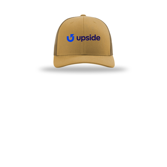 upside-richardson-trucker-cap-embroidery-capfront-R112-ambergold-flat-front