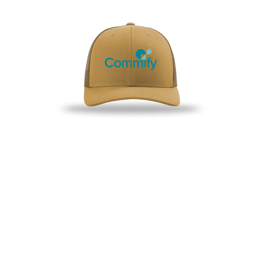 commify-richardson-trucker-cap-embroidery-capfront-R112-ambergold-flat-front
