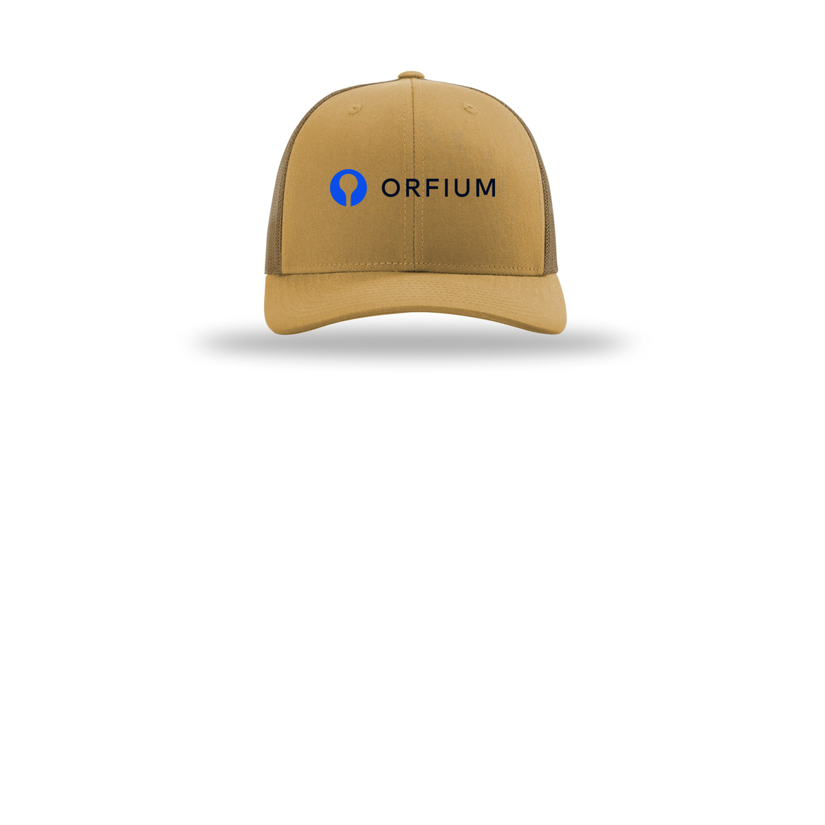 orfium-richardson-trucker-cap-embroidery-capfront-R112-ambergold-flat-front