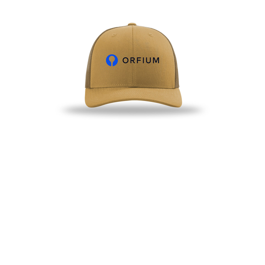 orfium-richardson-trucker-cap-embroidery-capfront-R112-ambergold-flat-front