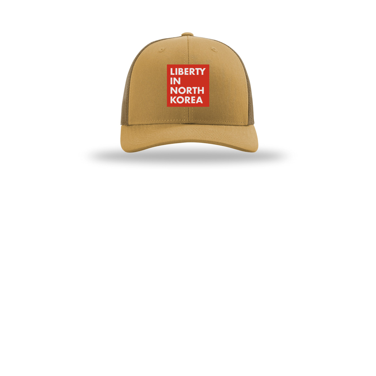 libertyinnorthkorea-richardson-trucker-cap-embroidery-capfront-R112-ambergold-flat-front