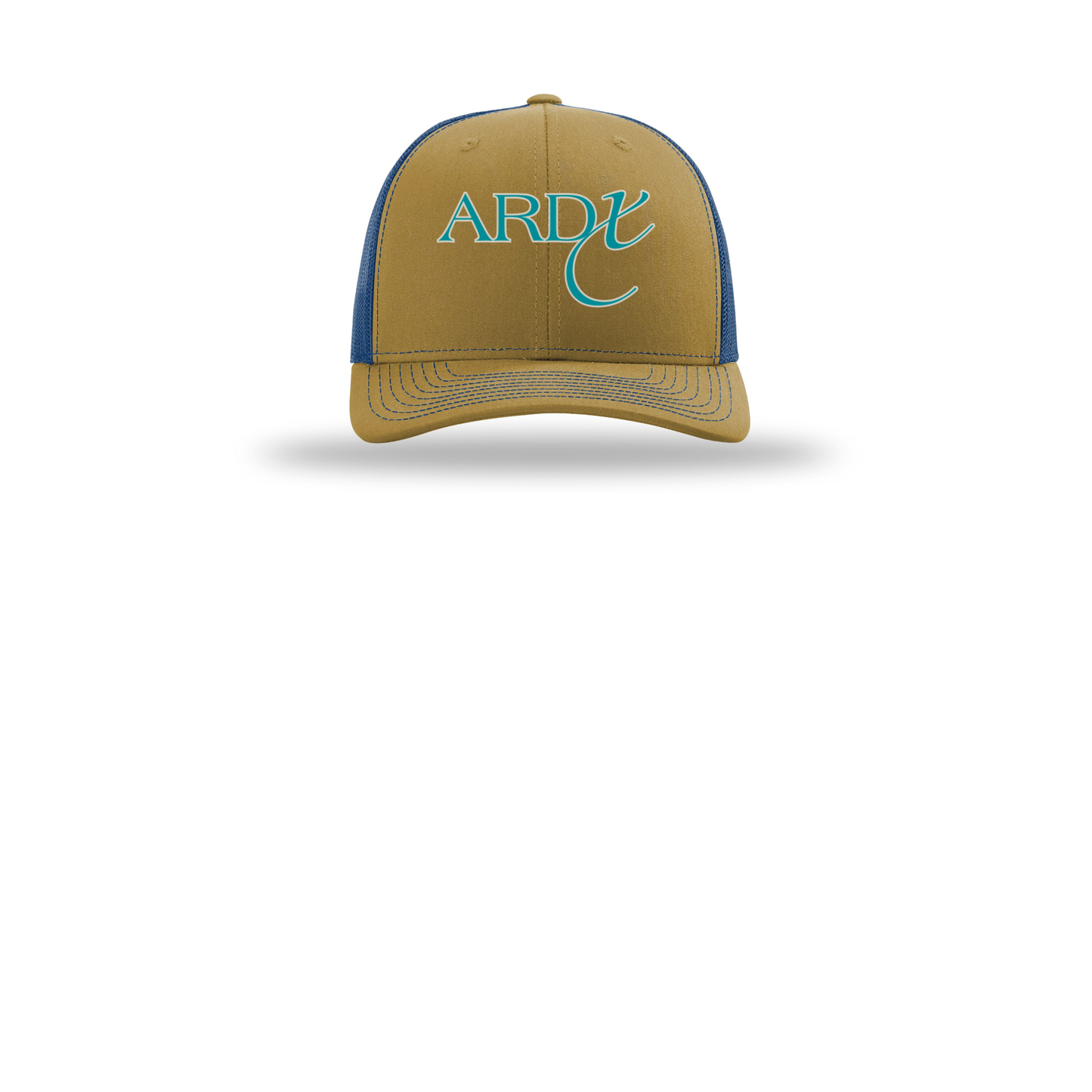 ardx-richardson-trucker-cap-embroidery-capfront-R112-biscuittrueblue-flat-front