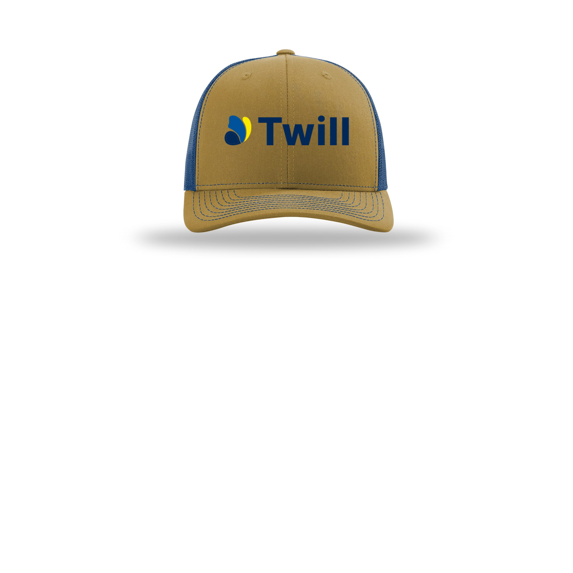 withtwill-richardson-trucker-cap-embroidery-capfront-R112-biscuittrueblue-flat-front