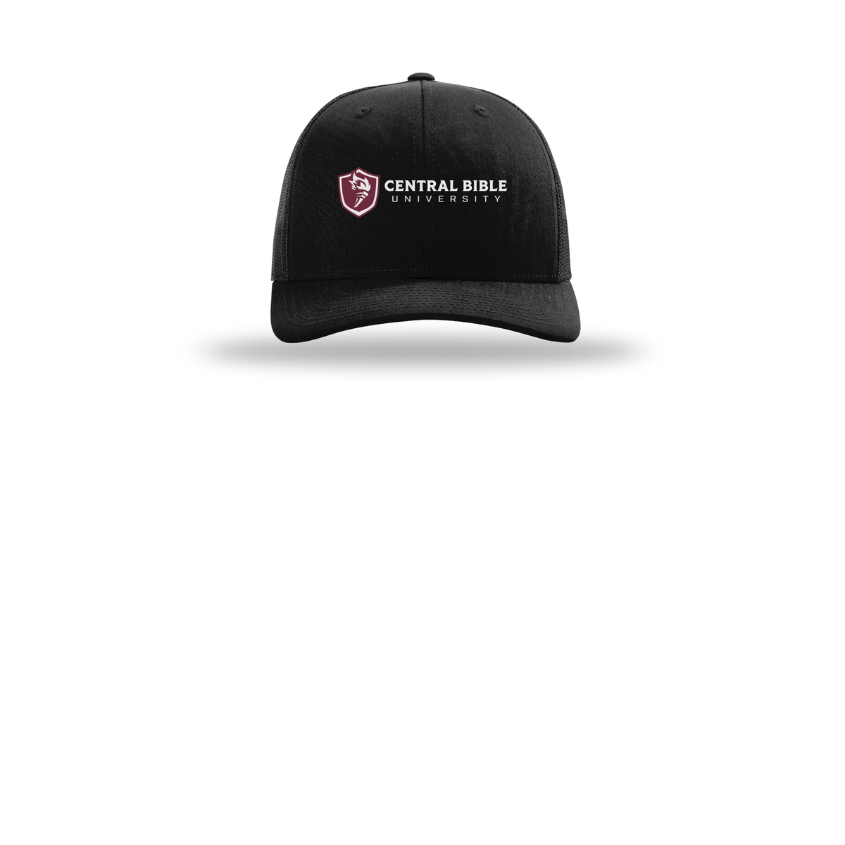 centralbible-richardson-trucker-cap-embroidery-capfront-R112-black-flat-front