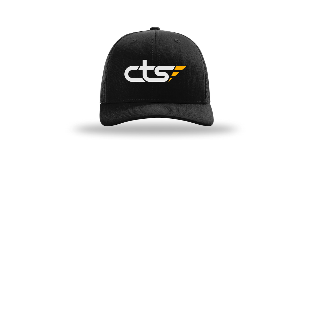 cts1-richardson-trucker-cap-embroidery-capfront-R112-black-flat-front