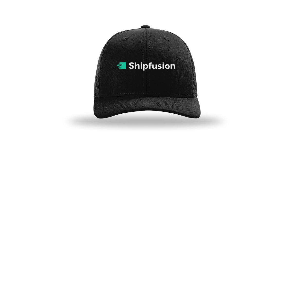 shipfusion-richardson-trucker-cap-embroidery-capfront-R112-black-flat-front