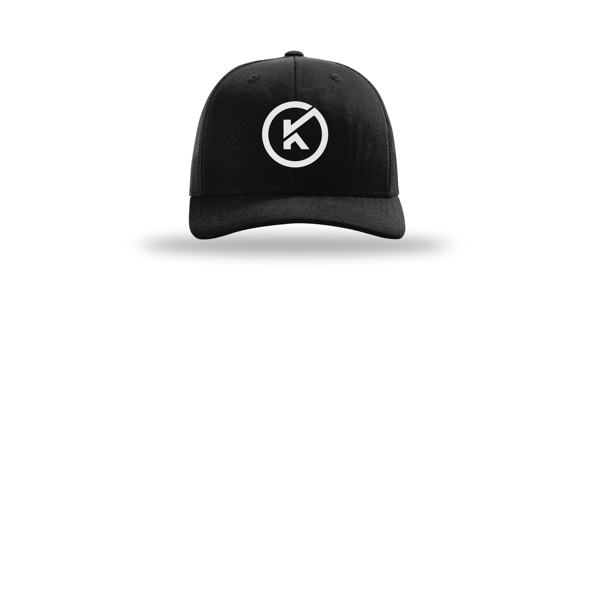 kitmanlabs-richardson-trucker-cap-embroidery-capfront-R112-black-flat-front