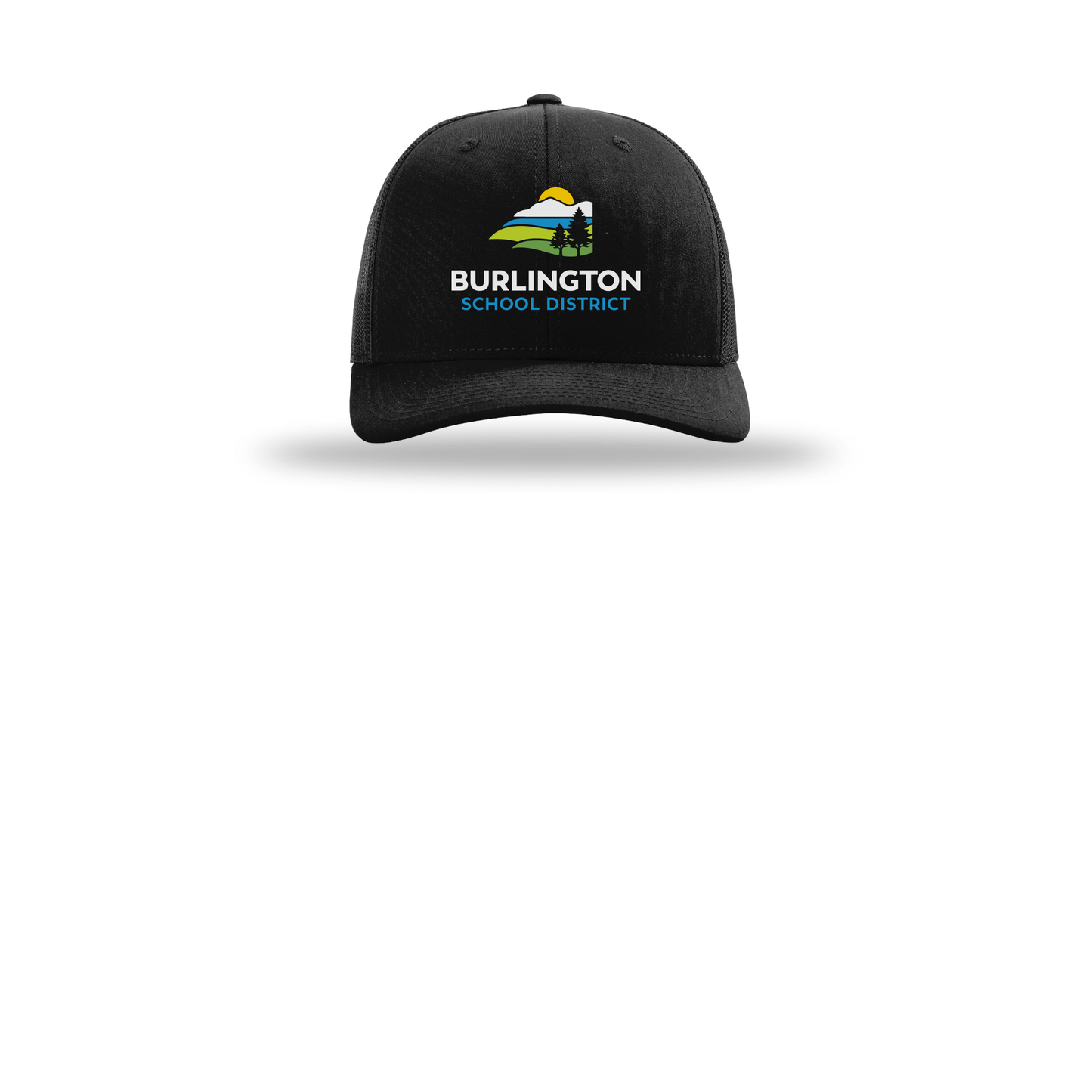 bsdvt-richardson-trucker-cap-embroidery-capfront-R112-black-flat-front