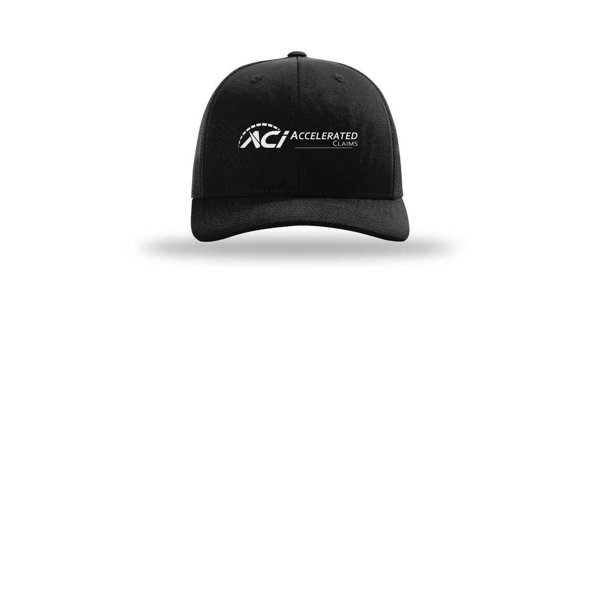 accelclaims-richardson-trucker-cap-embroidery-capfront-R112-black-flat-front