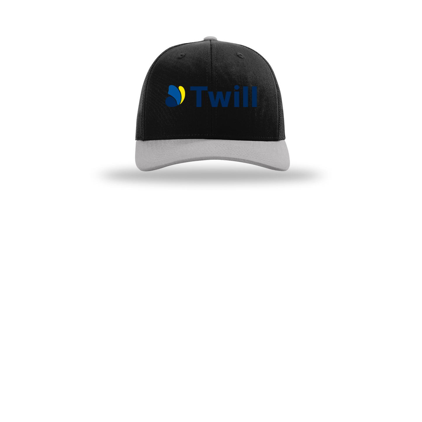 withtwill-richardson-trucker-cap-embroidery-capfront-R112-blackblacklightgrey-flat-front
