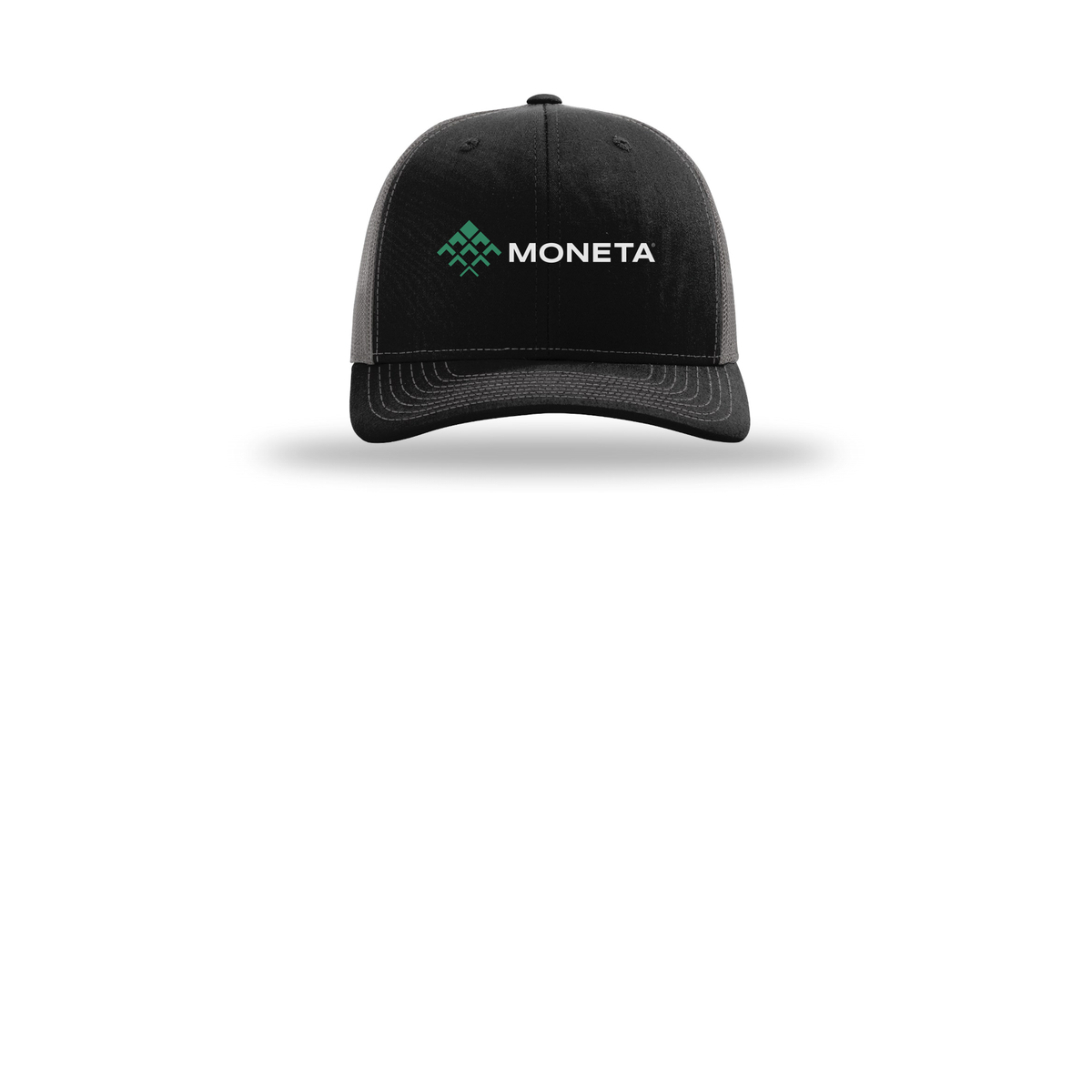 monetagroup-richardson-trucker-cap-embroidery-capfront-R112-blackcharcoal-flat-front