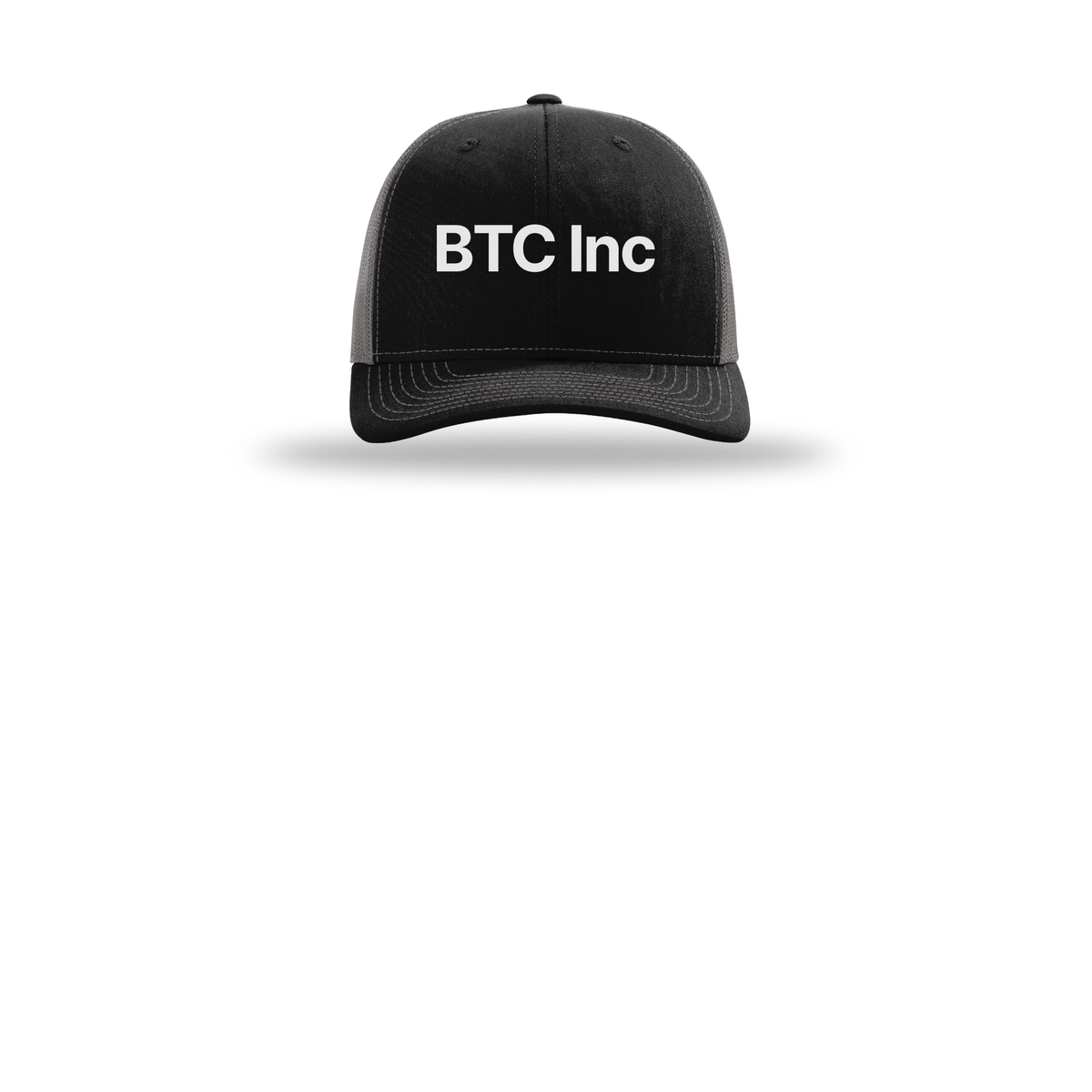 btc-richardson-trucker-cap-embroidery-capfront-R112-blackcharcoal-flat-front