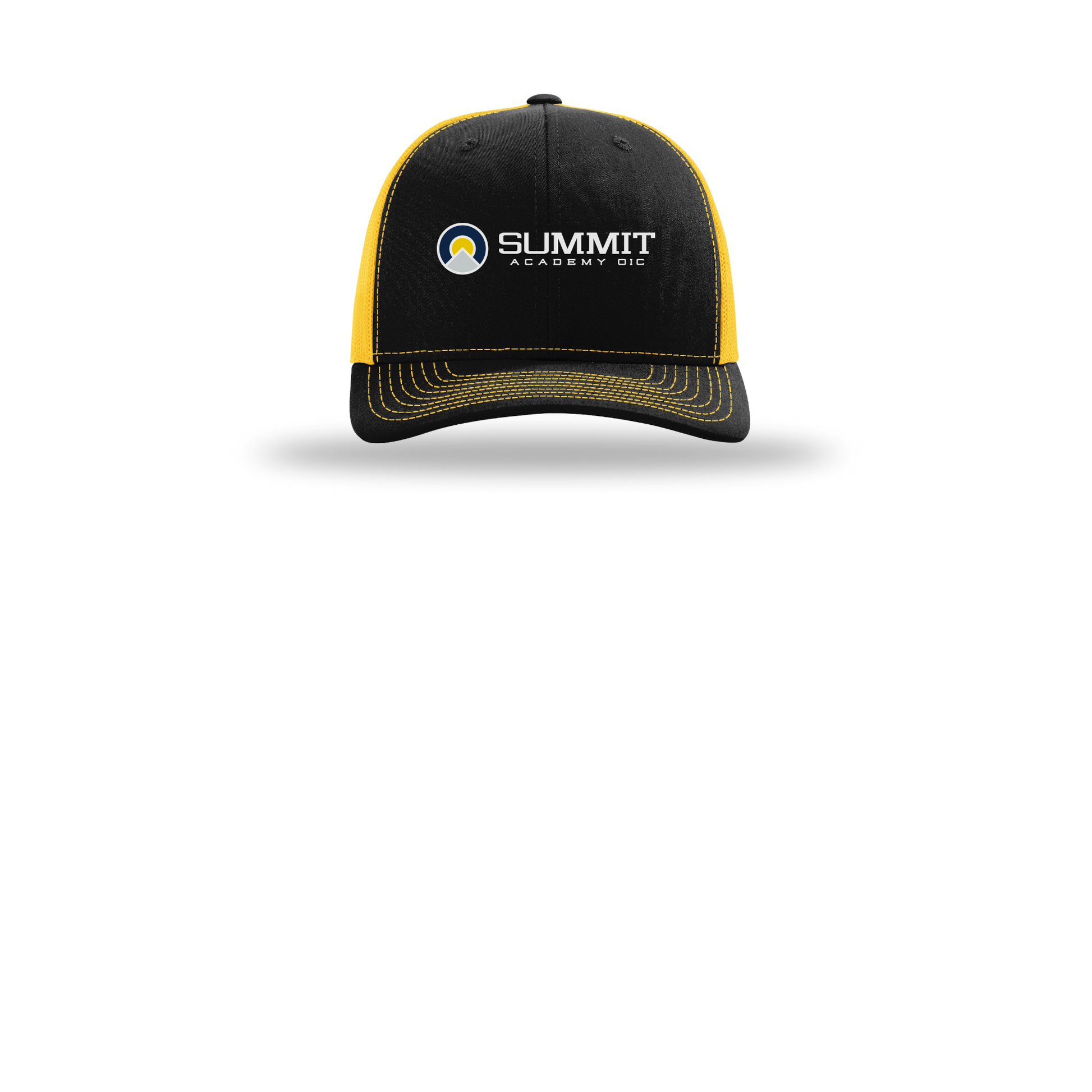 saoic-richardson-trucker-cap-embroidery-capfront-R112-blackgold-flat-front