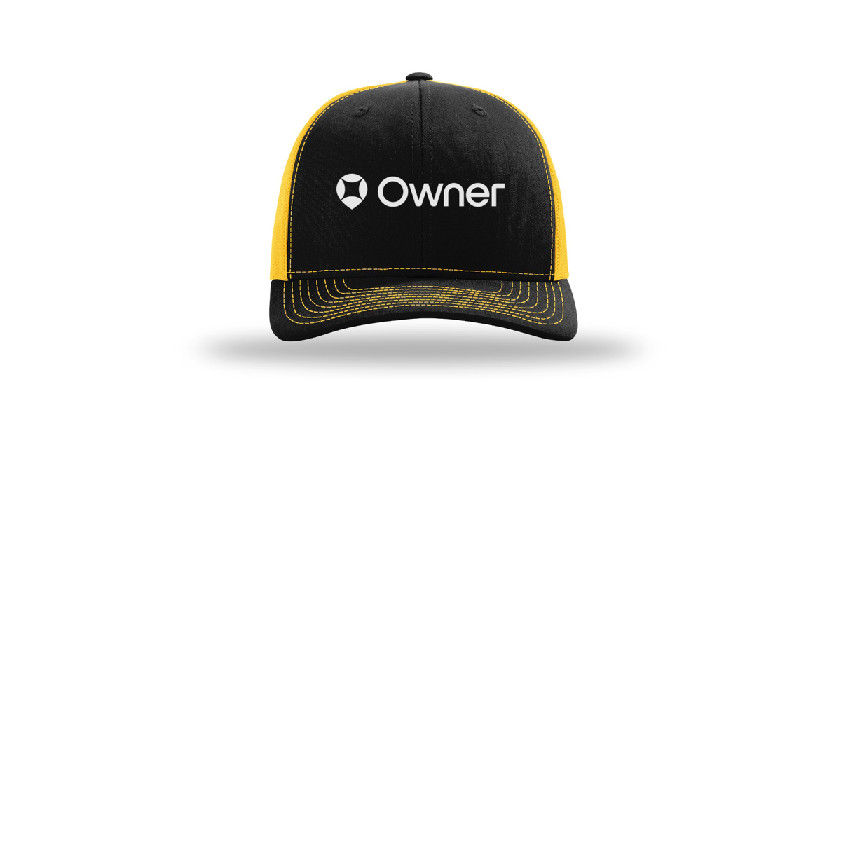 owner-richardson-trucker-cap-embroidery-capfront-R112-blackgold-flat-front