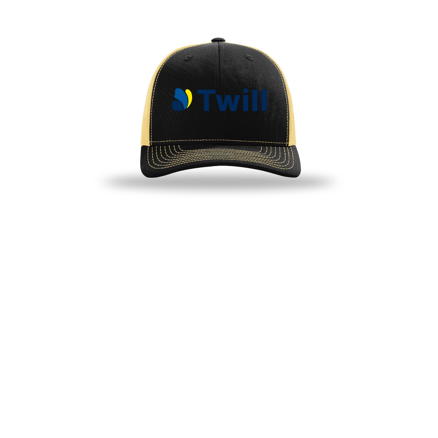 withtwill-richardson-trucker-cap-embroidery-capfront-R112-blackvegasgold-flat-front