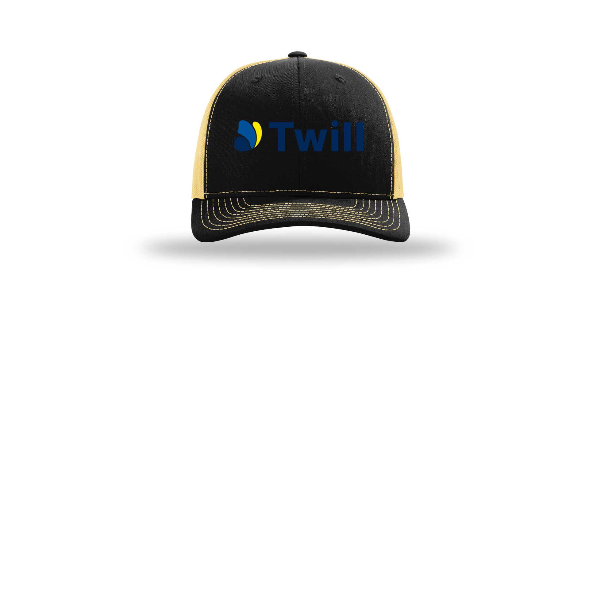 withtwill-richardson-trucker-cap-embroidery-capfront-R112-blackvegasgold-flat-front