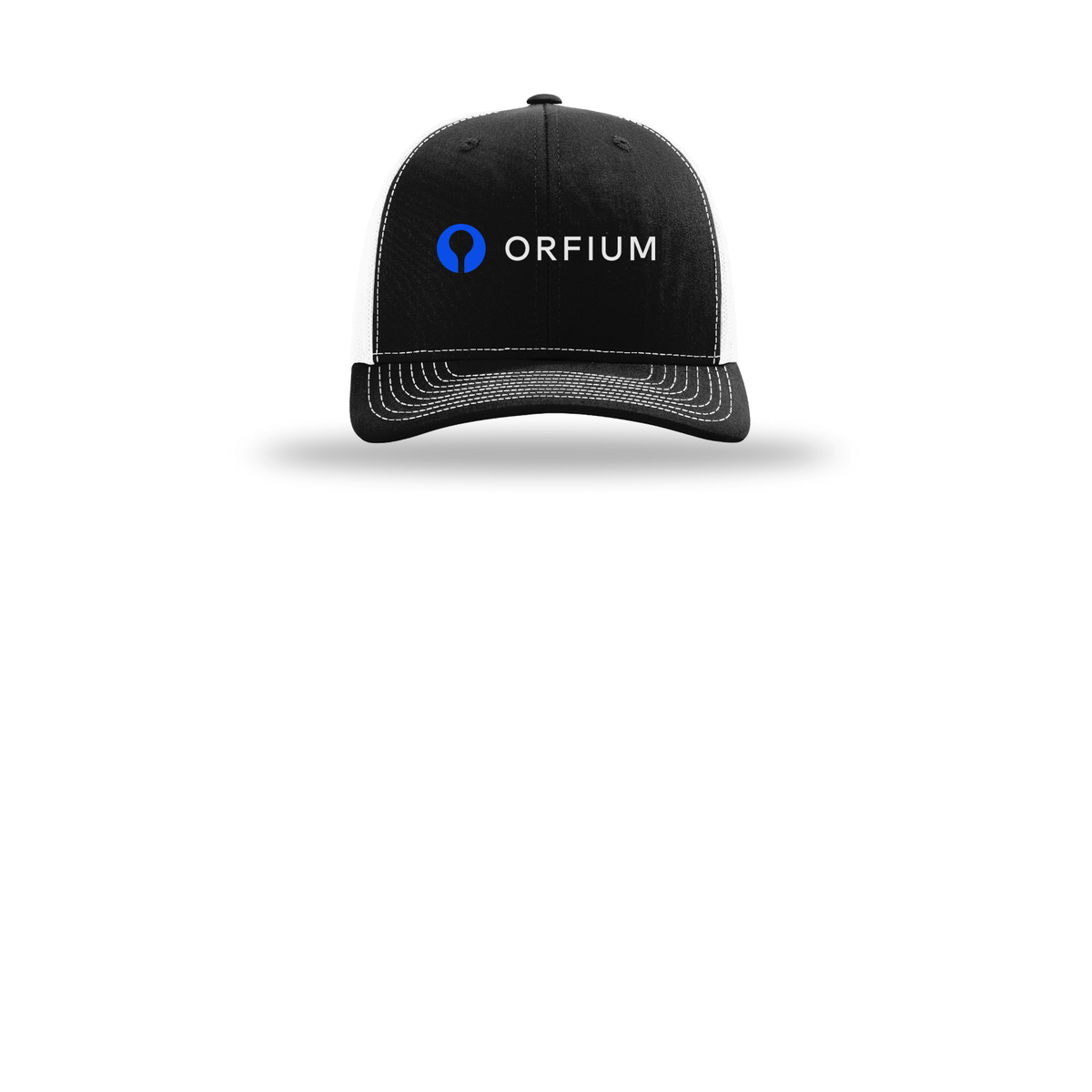 orfium-richardson-trucker-cap-embroidery-capfront-R112-blackwhite-flat-front