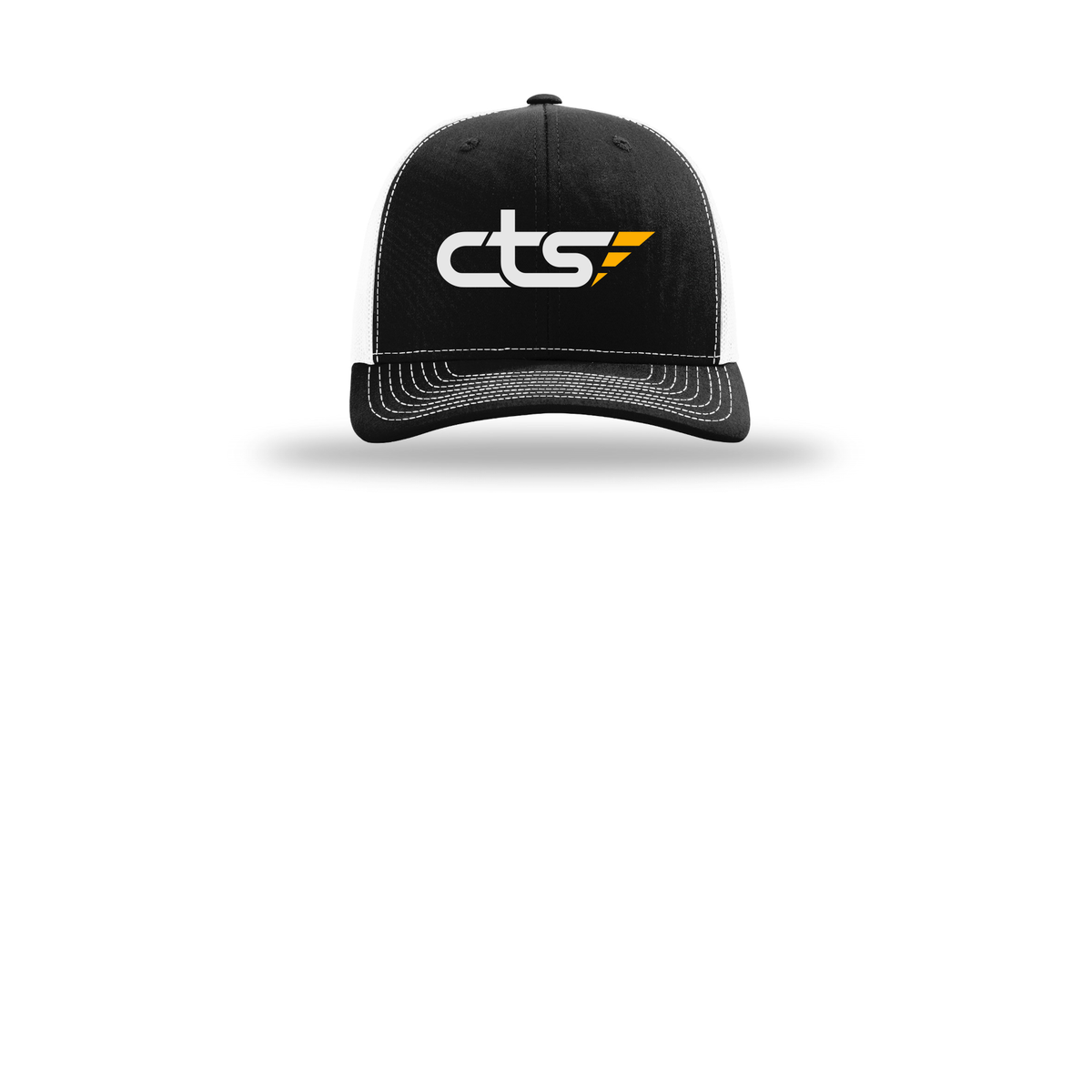 cts1-richardson-trucker-cap-embroidery-capfront-R112-blackwhite-flat-front