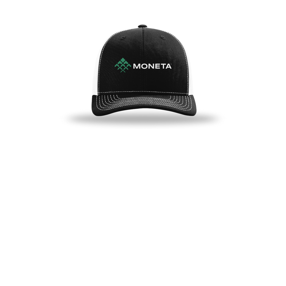 monetagroup-richardson-trucker-cap-embroidery-capfront-R112-blackwhite-flat-front