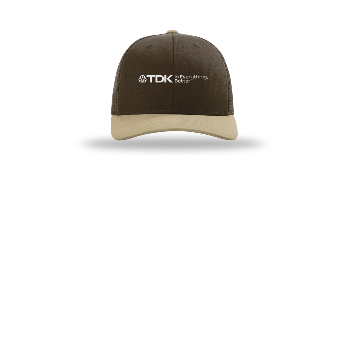 tdk-richardson-trucker-cap-embroidery-capfront-R112-brownbrownkhaki-flat-front