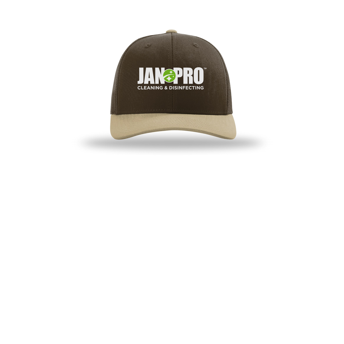 jan-pro-richardson-trucker-cap-embroidery-capfront-R112-brownbrownkhaki-flat-front