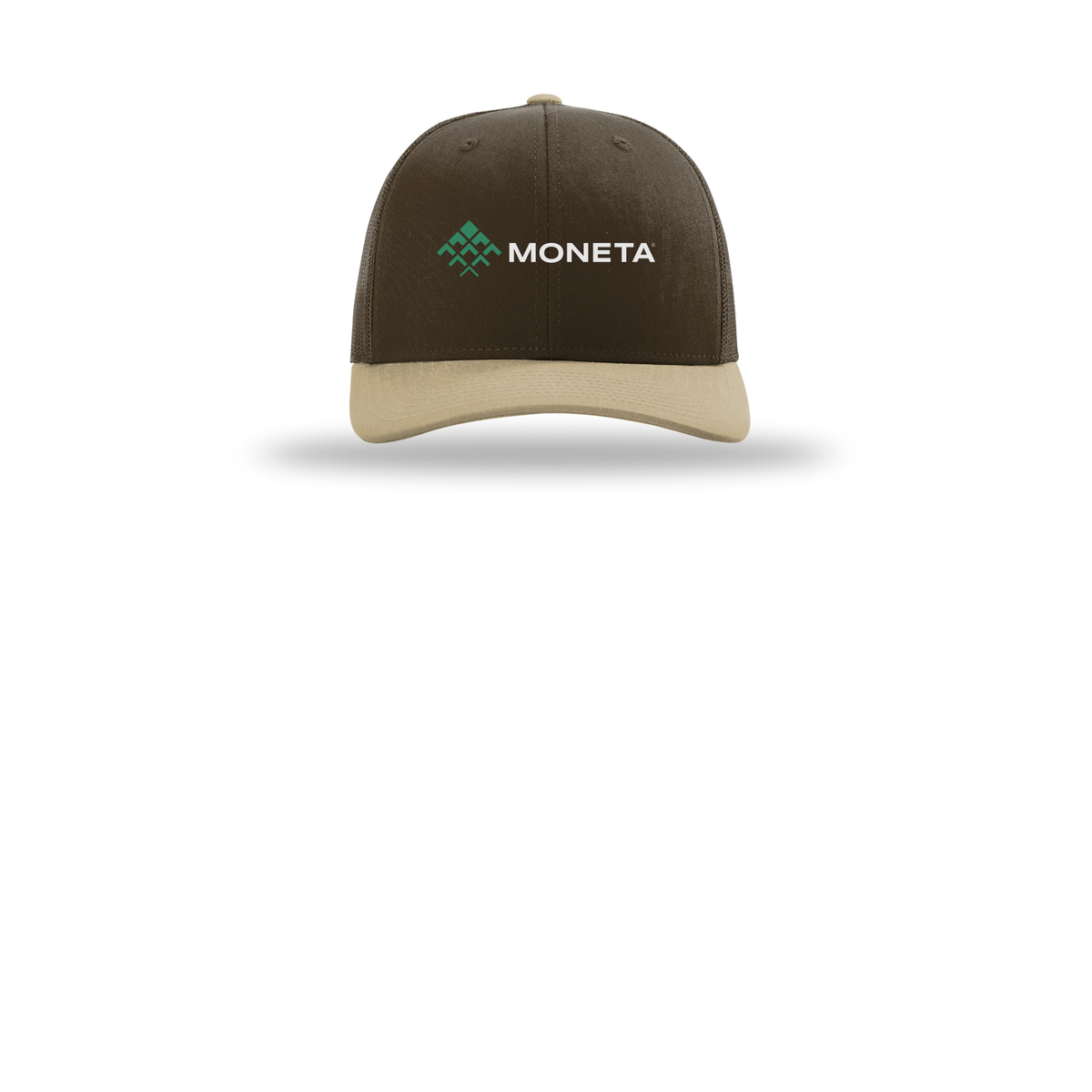 monetagroup-richardson-trucker-cap-embroidery-capfront-R112-brownbrownkhaki-flat-front