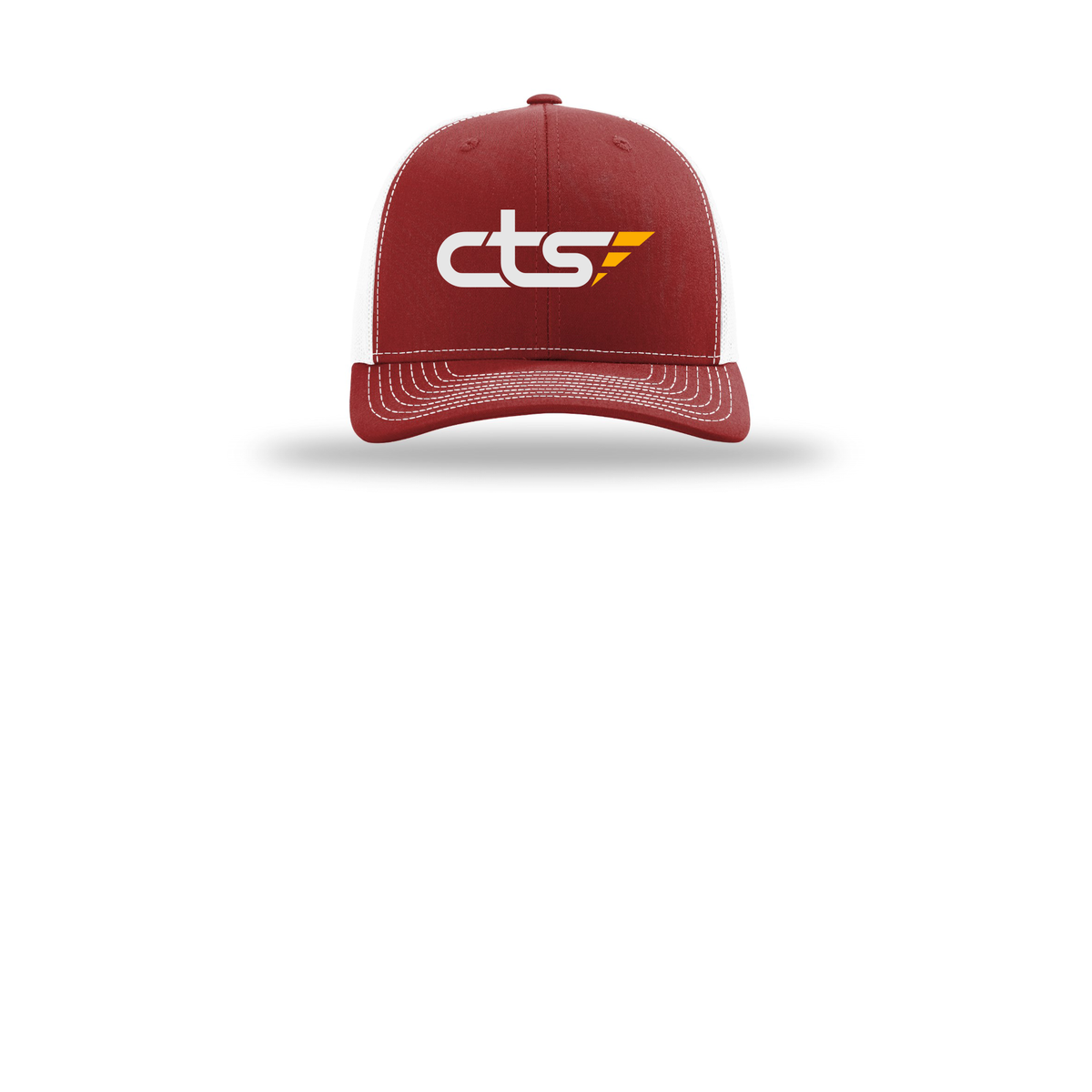 cts1-richardson-trucker-cap-embroidery-capfront-R112-cardinalwhite-flat-front