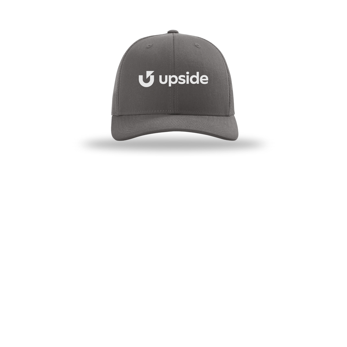 upside-richardson-trucker-cap-embroidery-capfront-R112-charcoal-flat-front